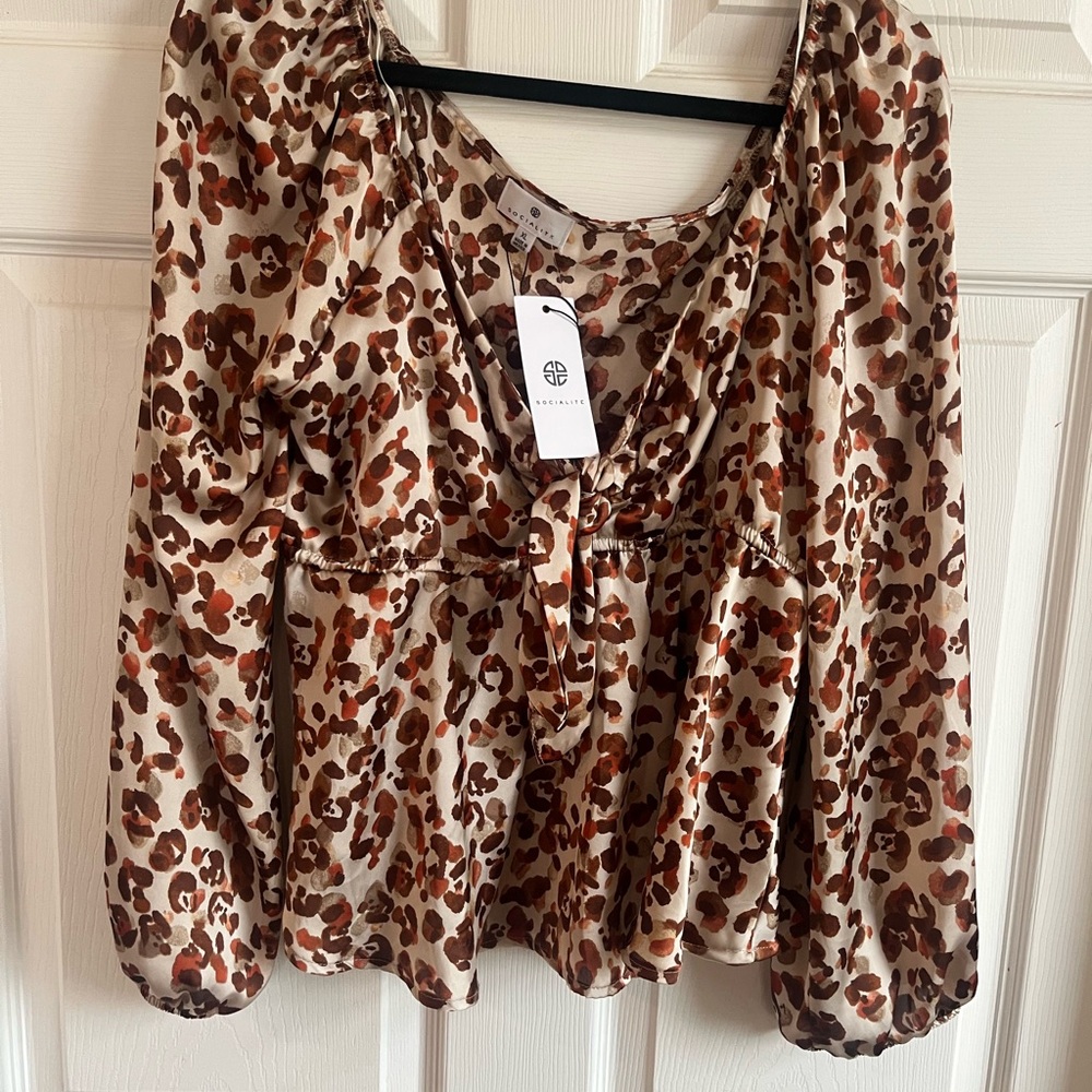 Leopard Print Women's Top